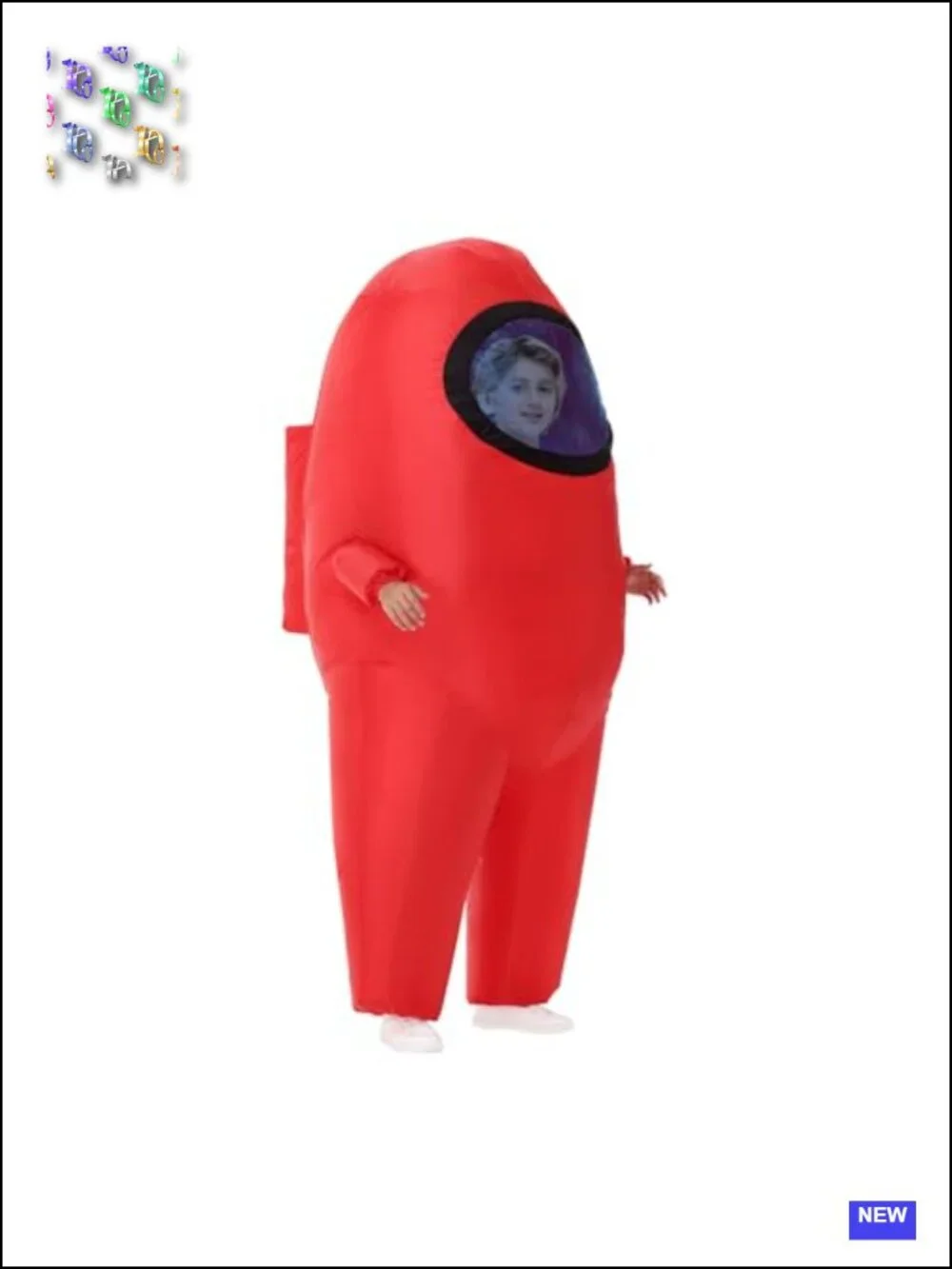 Inflatable Astronaut Costume Kids Halloween Blow Up Space Suit Cosplay